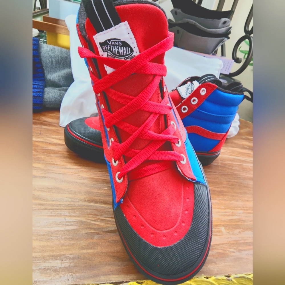 Custom High Top Vans- Buffalo Bills
